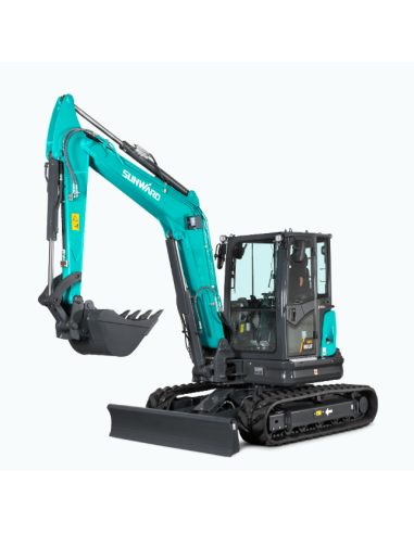 Sunward SWE60UF cabine + contrapoids + attache rapide hyd