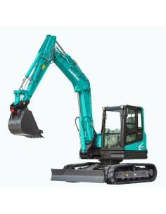 Sunward SWE90UF + contrapoids + attache rapide hyd