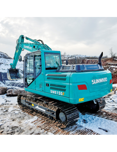 Sunward SWE155F + contrapoids + attache rapide hyd