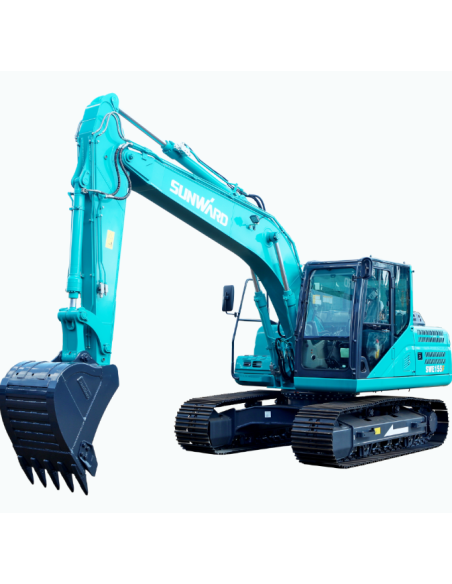 Sunward SWE155F-5A + contrapoids + attache rapide hyd