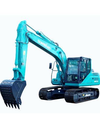 Sunward SWE155F-5A + contrapoids + attache rapide hyd