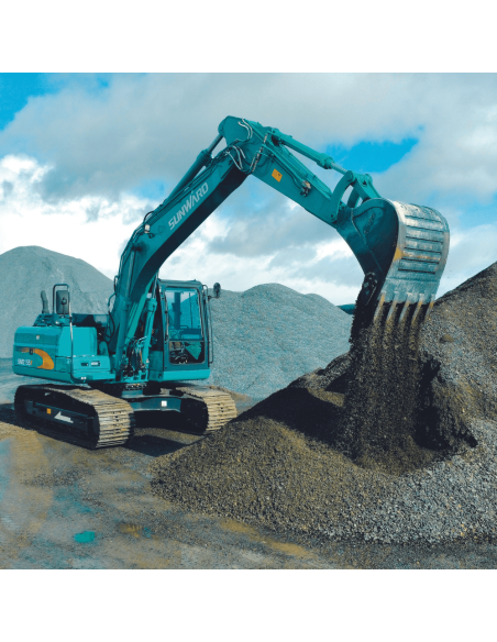 Sunward SWE155F-5A + contrapoids + attache rapide hyd